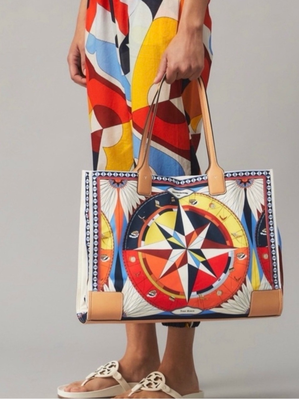 Tory Burch ~ Ella Tote ~ "Destination Awaits 2021" - Picture 3 of 8